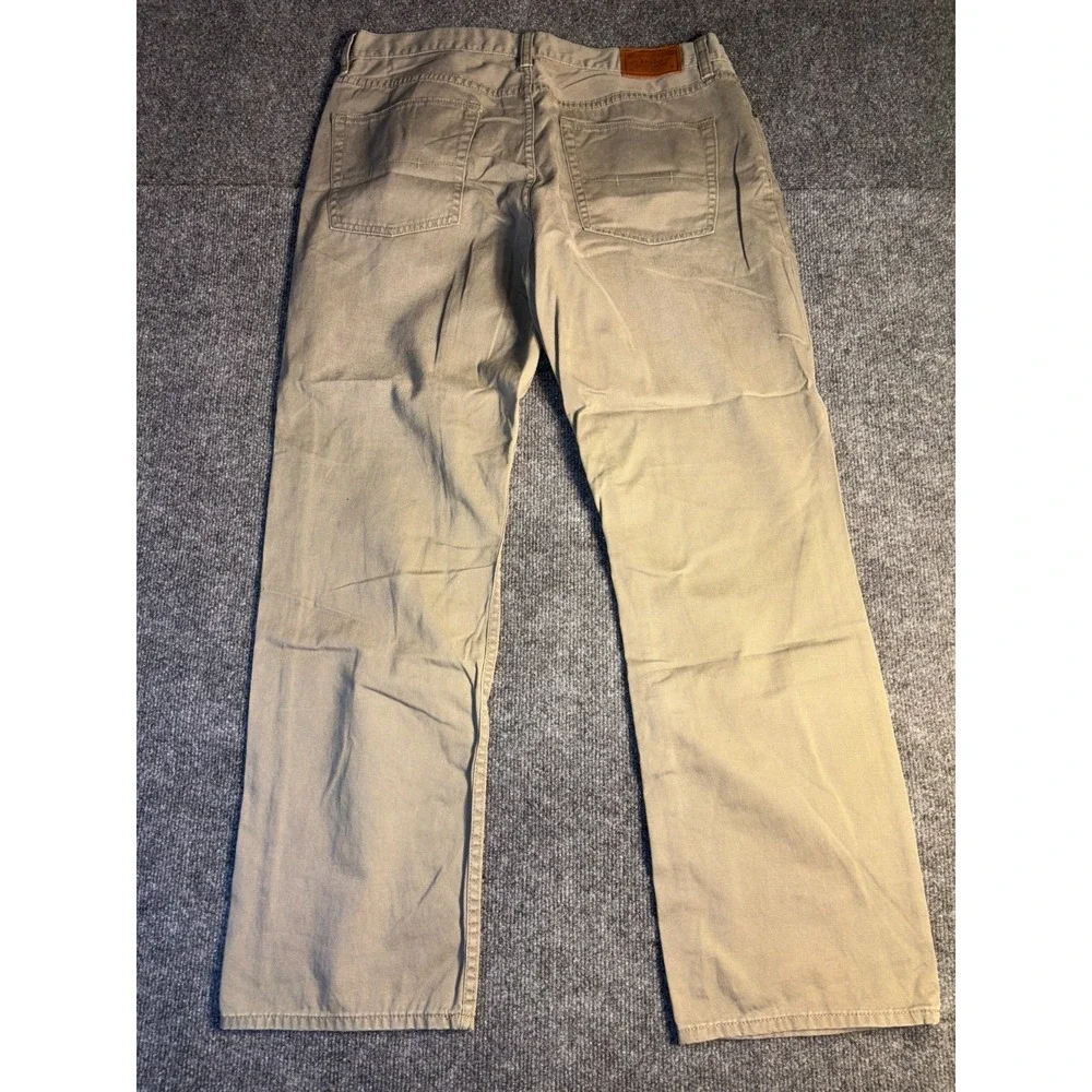 Polo Ralph Lauren Chino Pants Mens 36/30 Beige Pony Logo Flat Front Straight Leg